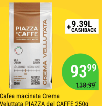 Cafea macinata Crema Veluttata PIAZZA del CAFFE 250g