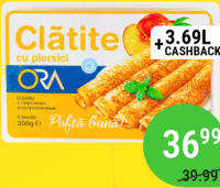 Clatite cu piersici cong. ORA 300g