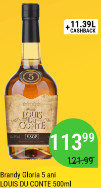 Louis du Conte Brandy Gloria 5 ani 500ml