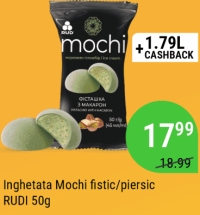 RUDI Inghetata Mochi fistic/piersic 50g