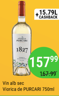PURCARI 1827 Viorica Vin alb sec 750ml