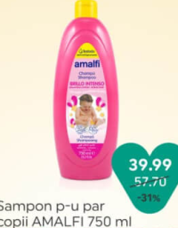Amalfi Sampon p-u par copii 750 ml