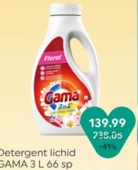 Gama Detergent lichid 3 L 66 sp