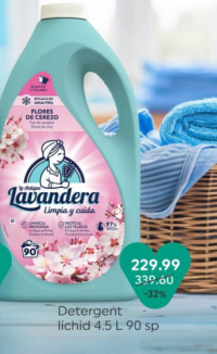 Lavandera Detergent lichid 4.5 L 90 sp