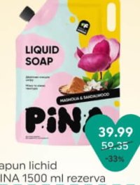 Pina Sapun lichid rezerva 1500 ml