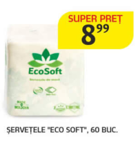 Eco Soft Șervețele 60 buc