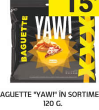 Baguette "Yaw!" în sortiment, 120 g.
