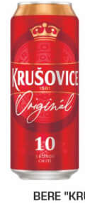 Bere "Krusovice", 0.5 L.