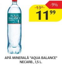 Apă Minerală "AQUA BALANCE" Necarb. 1.5 L