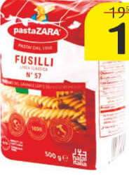 Paste "Zara" Fusilli 500g