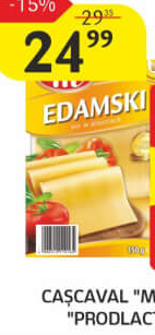 Cascaval Mlekovita Edamski, 150 g