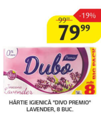 Divo Premio Hârtie igienică Lavender 8 buc
