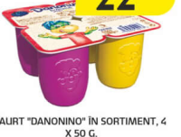 Danonino Iaurt în sortiment 4 x 50g