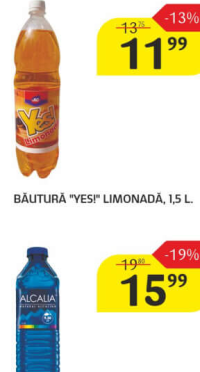 Băutură "YES!" Limonadă 1.5 L