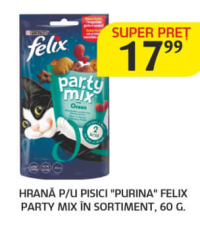 Purina Felix Party Mix Hrană p/u pisici în sortiment 60g