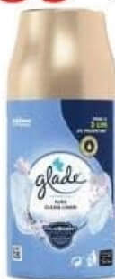 Glade Auto spr ref clean linen 269ml