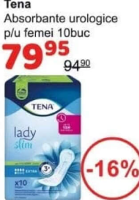 Tena Absorbante urologice p/u femei 10 buc