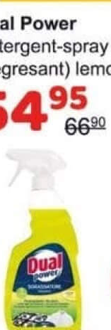 Dual Power Detergent-spray sgrasatore (degresant) lemon 750ml