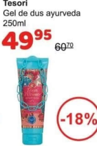 Tesori Gel de dus ayurveda 250ml