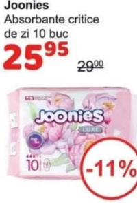 Joonies Absorbante critice de zi 10 buc