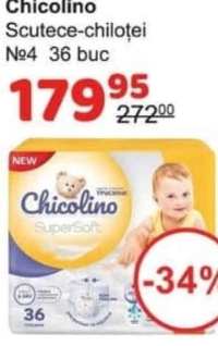 Chicolino Scutece-chiloței №4 36 buc