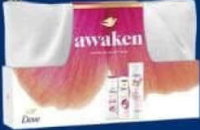 Dove Cadou WOMEN AWAKEN (Gel de Duș 225ml + Loțiune 250ml + Deodorant 150ml) + Gentuță Gratis