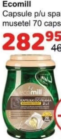 Ecomill Capsule p/u spalare 2in1 musetel 70 caps