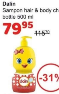 Dalin Șampon hair & body chick bottle 500 ml