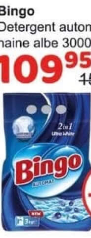 Bingo Detergent automat p/u haine albe 3000g