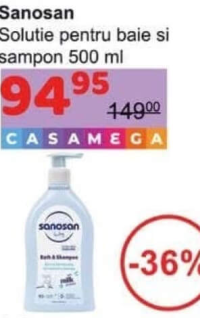 Sanosan Soluție pentru baie și șampon 500 ml
