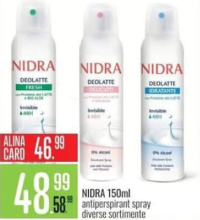 Nidra Antiperspirant spray diverse sortimente 150ml