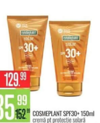Cosmepelant Cremă pt protecție solară SPF30+ 150ml