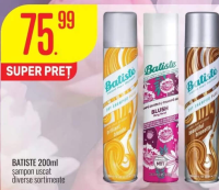 BATISTE 200ml șampon uscat diverse sortimente
