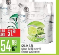 GALAX săpun lichid rezervă diverse sortimente 1.5L