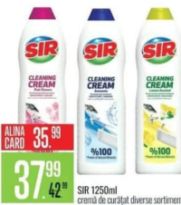 SIR Cremă de curățat diverse sortimente 1250ml