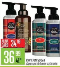 PAPILION săpun spumă diverse sortimente 500ml