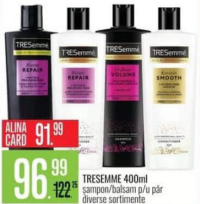 Tresemme șampon/balsam p/u păr 400ml diverse sortimente