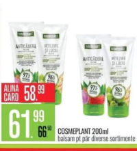 Cosmeplant balsam pt păr 200ml diverse sortimente