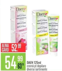 Daen Cremă pt depilare diverse sortimente 125ml