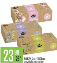 Silken 2str 150buc șervețele cosmetice