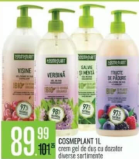 Cosmeplant 1L cremă gel de duș cu dozator diverse sortimente