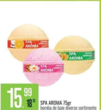 Spa Aroma 75gr bombă de baie diverse sortimente