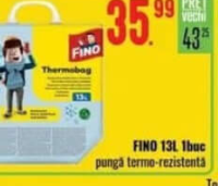 FINO pungă termo-rezistentă 13L 1buc