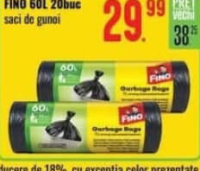 FINO saci de gunoi 60L 20buc