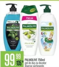 Palmolive 750ml gel de duș cu dozator diverse sortimente