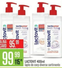 Lactovit Lapte de corp diverse sortimente 400ml