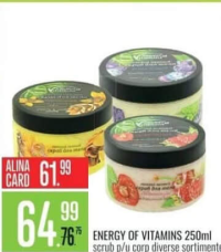 Energy of Vitamins 250ml scrub p/u corp diverse sortimente