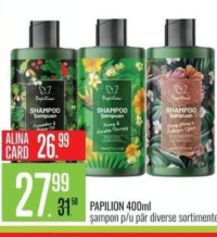 Papilion șampon p/u păr 400ml diverse sortimente
