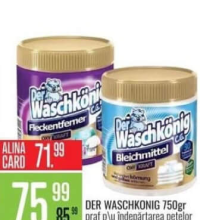 Der Waschkonig Stain Remover/Bleach 750g diverse sortimente
