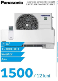 Panasonic Aparat de aer condiționat split CS-TZ35ZKEW/CU-TZ35ZKE / 12 luni